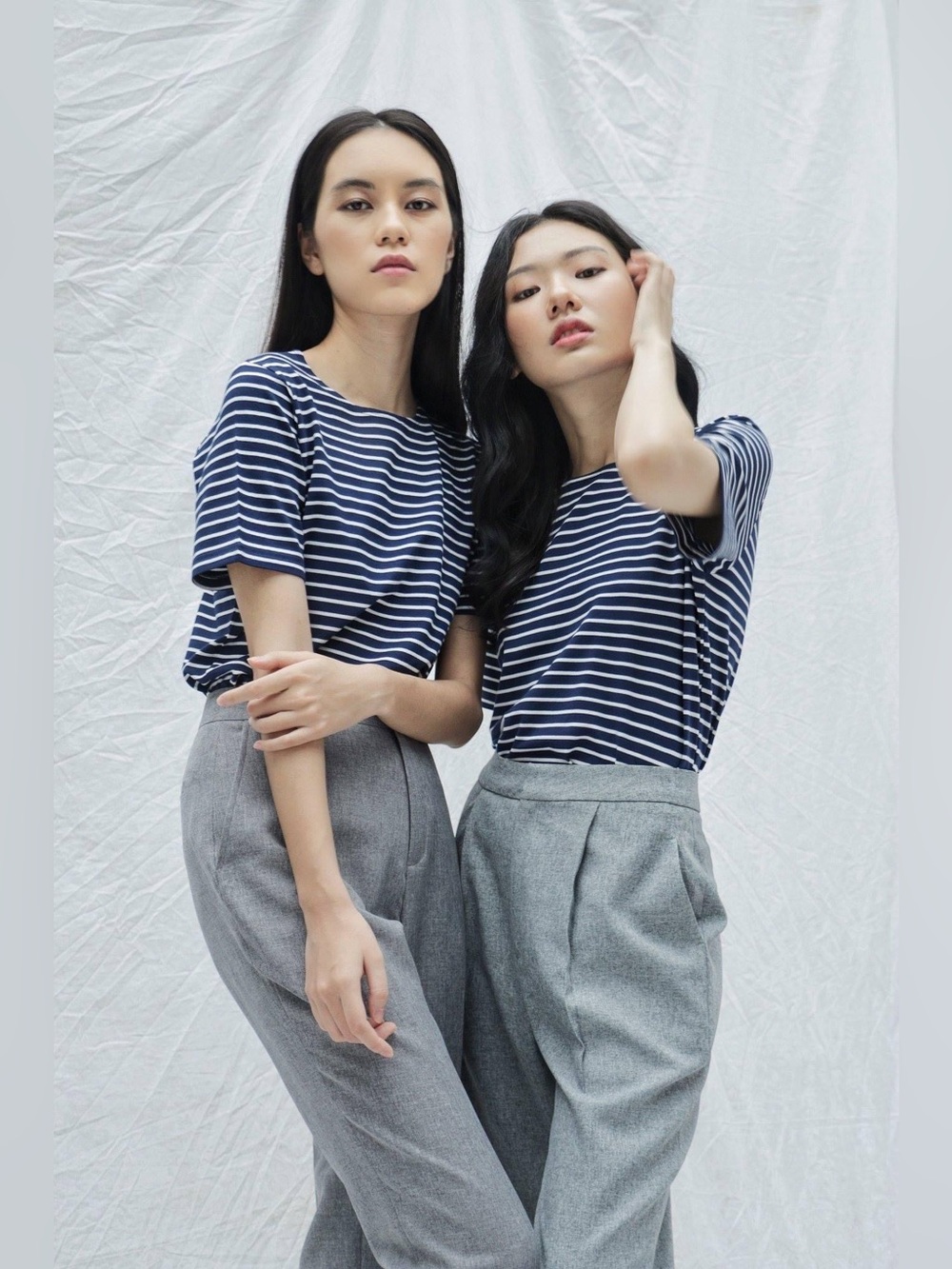 Vietnamese brand THEBLUETSHIRT Basic Stripes Tee EUC Size XS